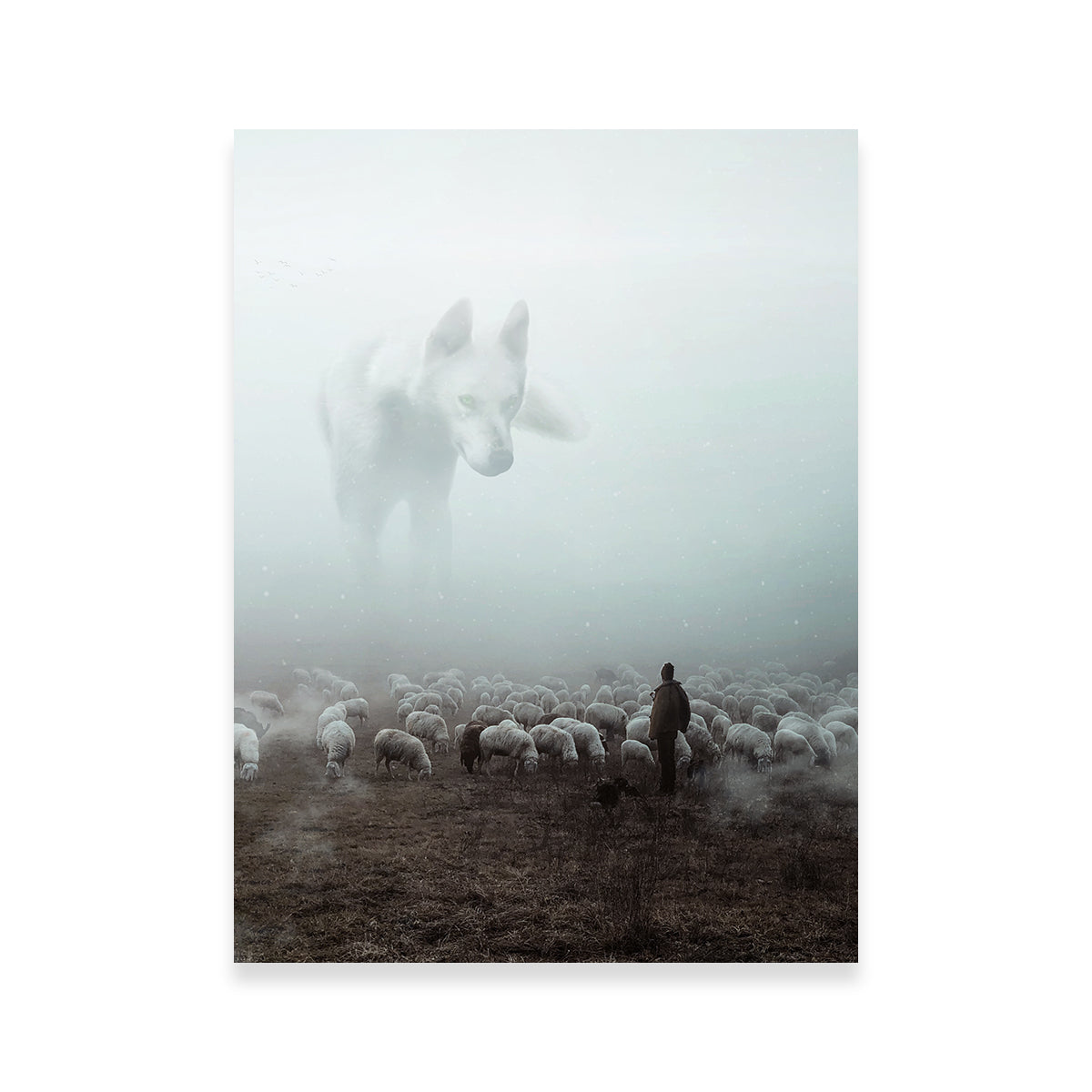 Stunning Big Wolf Wall Art by Milos