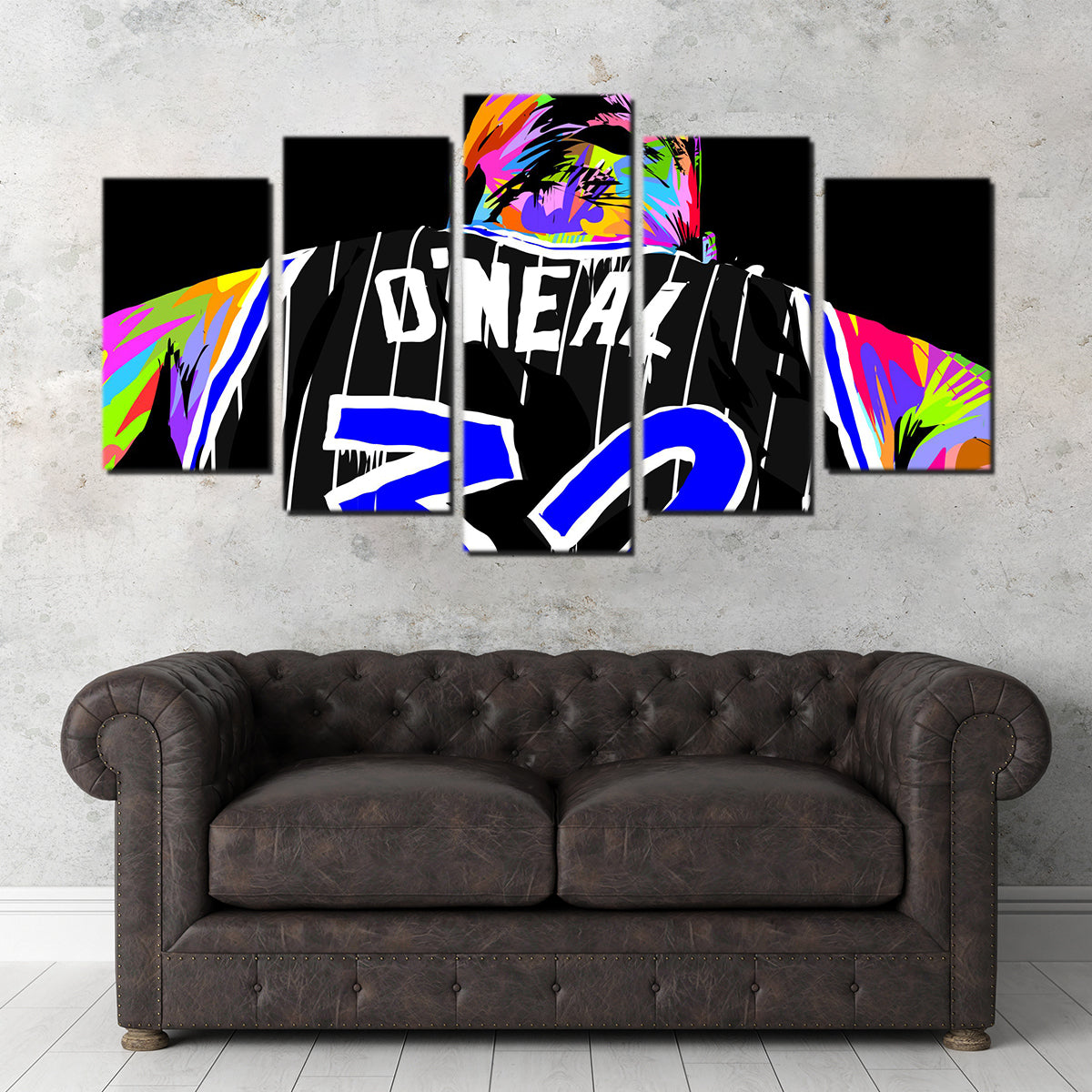 Shaq Wall Art - Premium Handmade Canvas with Sustainable Pine Frames