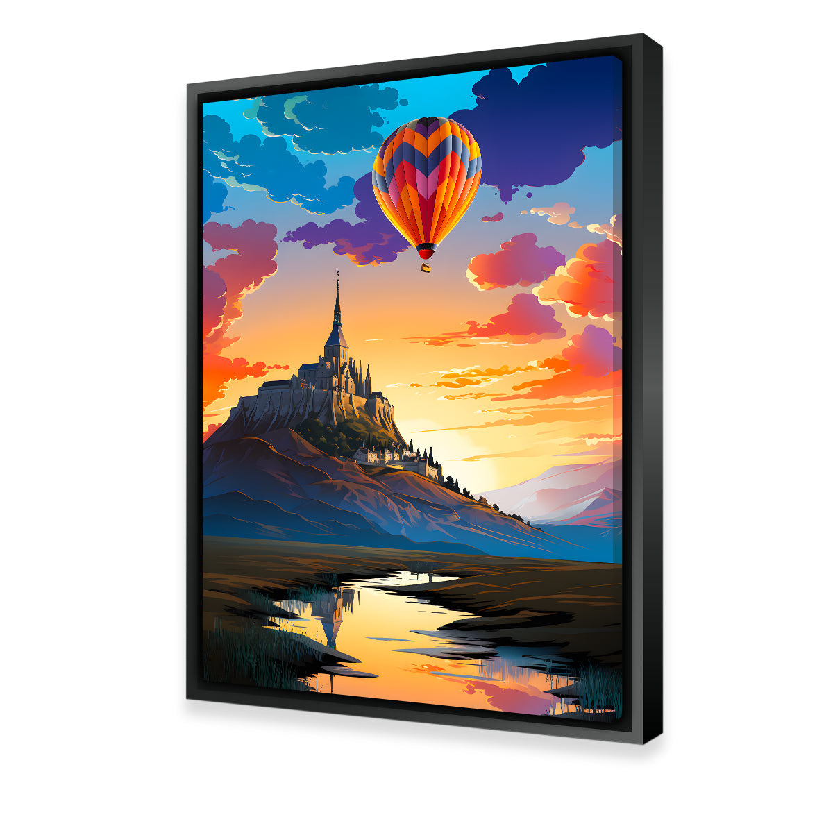 Exquisite Mont Saint - Michel Wall Art by Valth Graphics