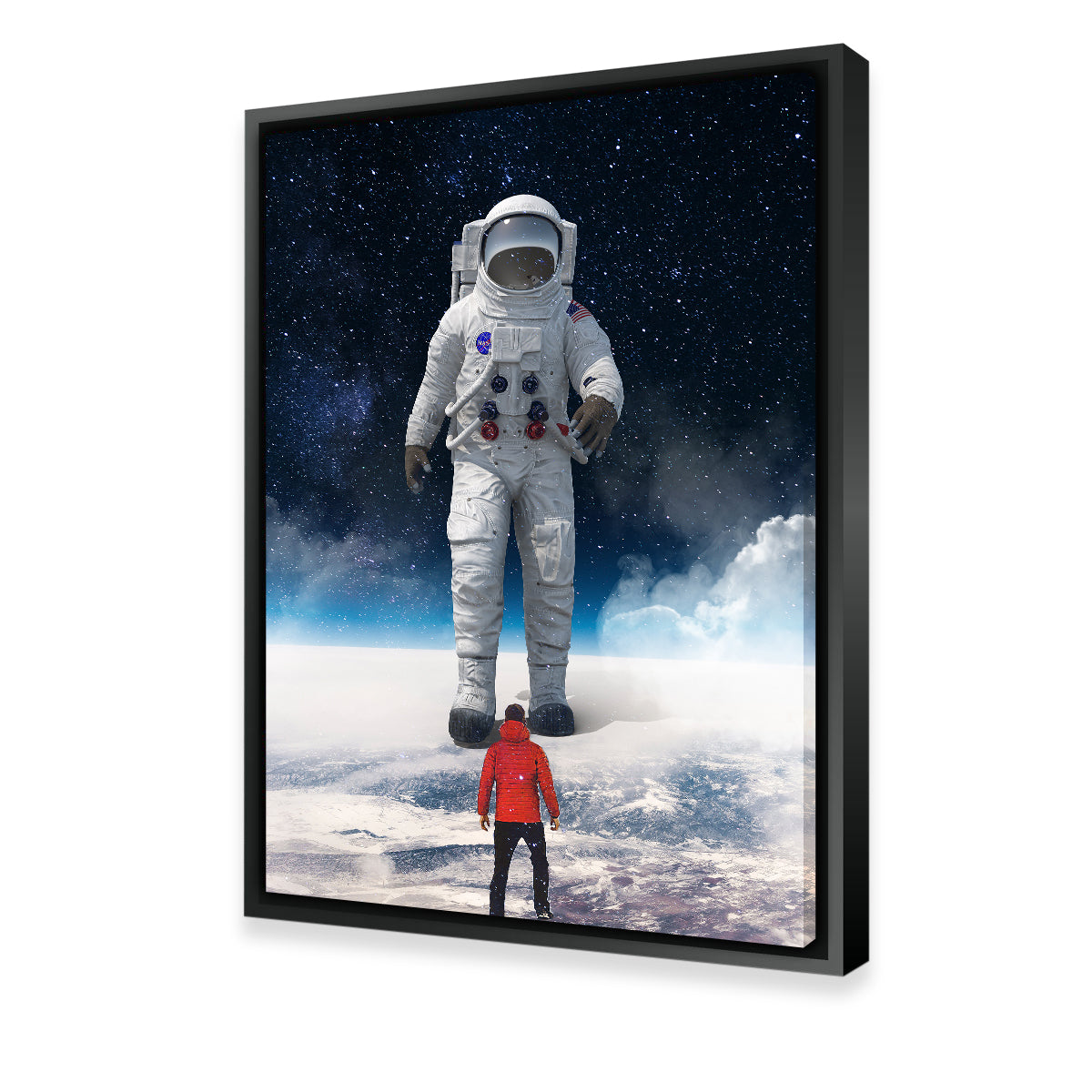 Unique Astronaut Feet Canvas Wall Art for Stunning Home Decor