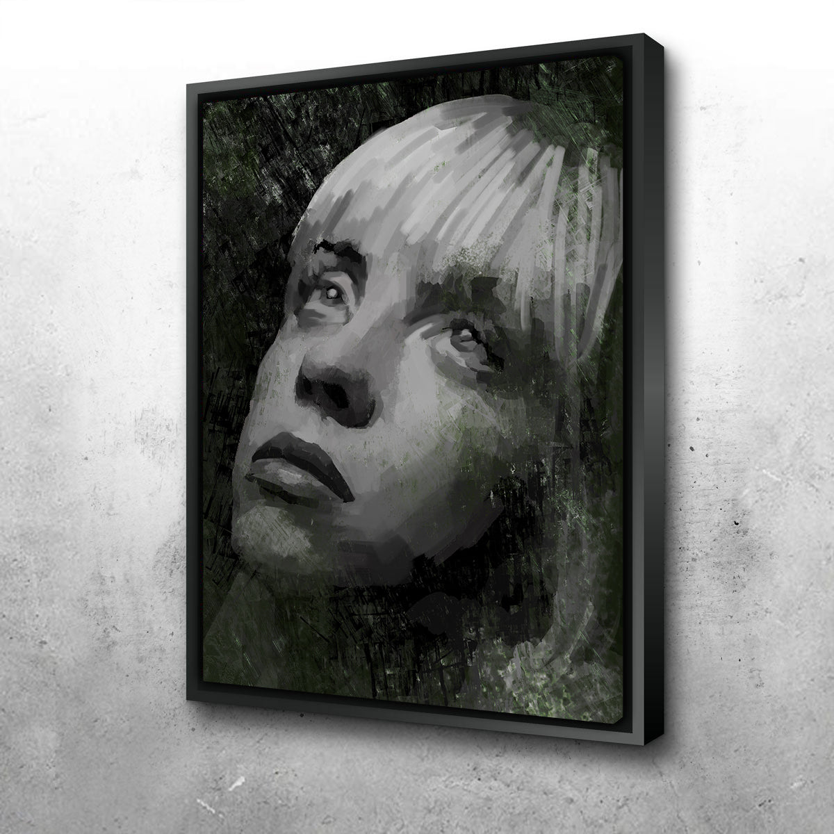 Billie Eillish Shadows Wall Art - Stunning Museum-Quality Canvas Print