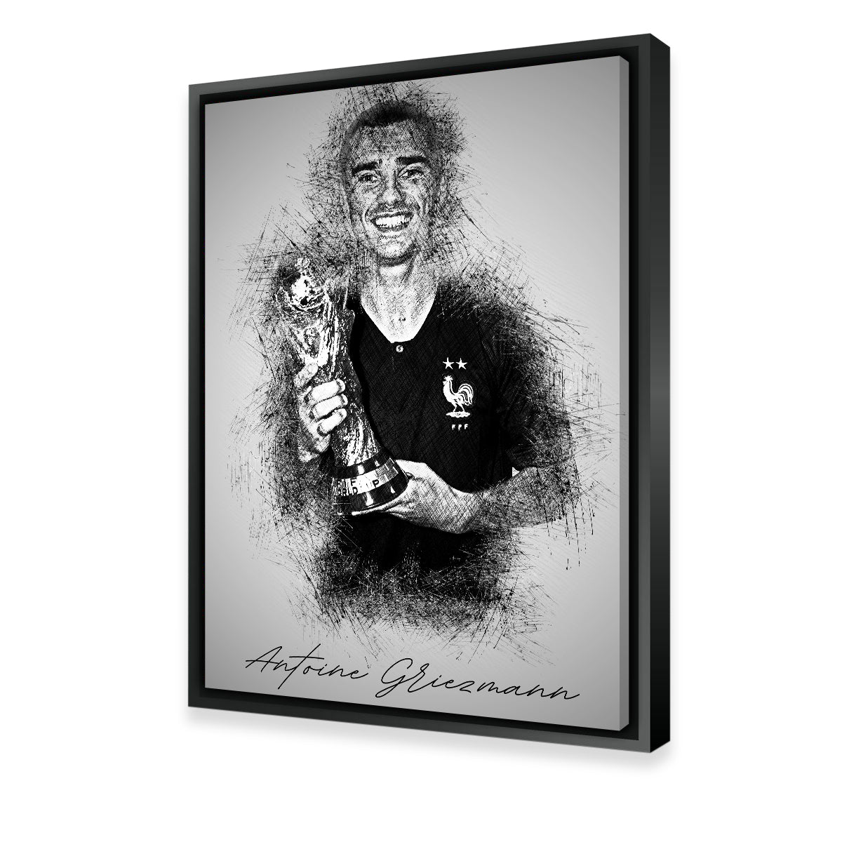 Stunning Antoine Griezmann Wall Art - Ideal Decor for Sports Fans