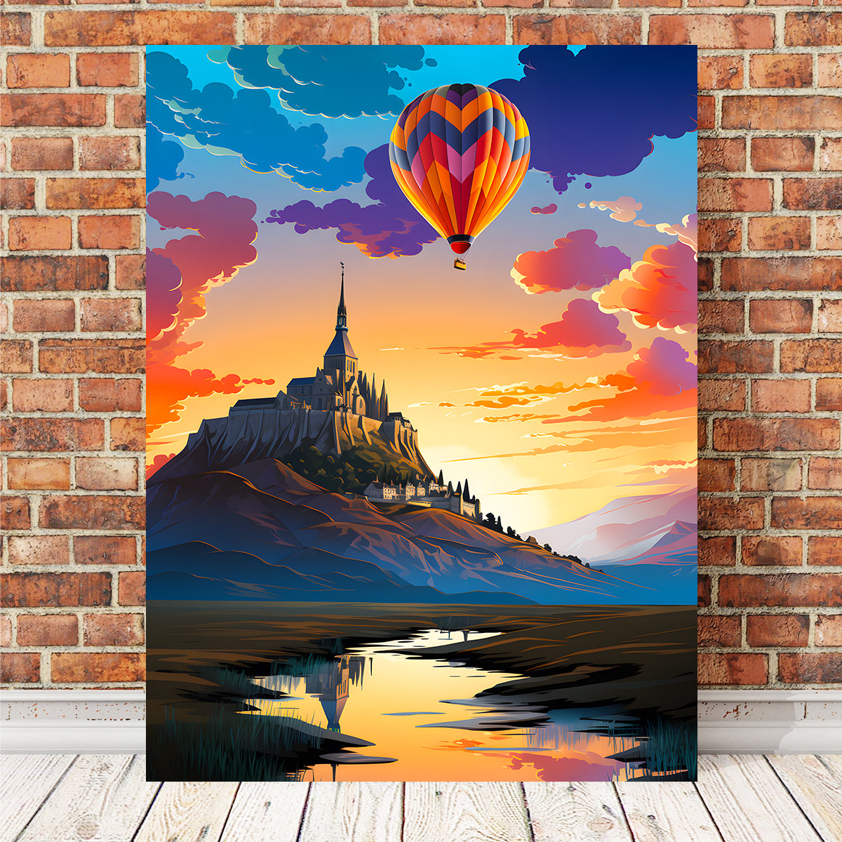 Exquisite Mont Saint - Michel Wall Art by Valth Graphics