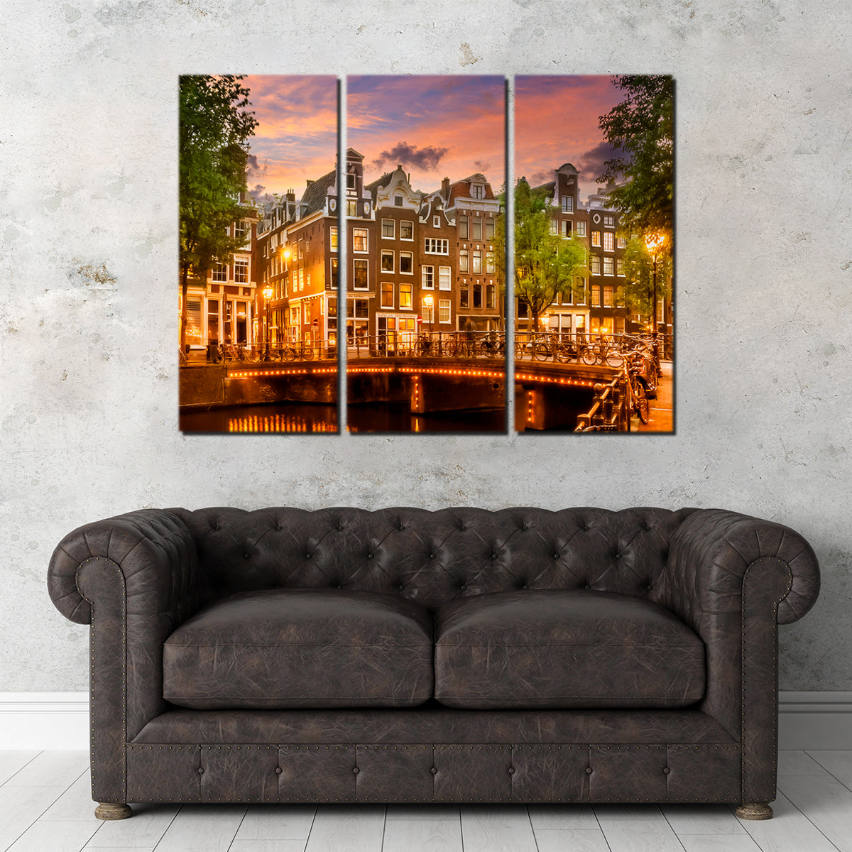 Exquisite Amsterdam Impression From Singel Wall Art by Melanie Viola