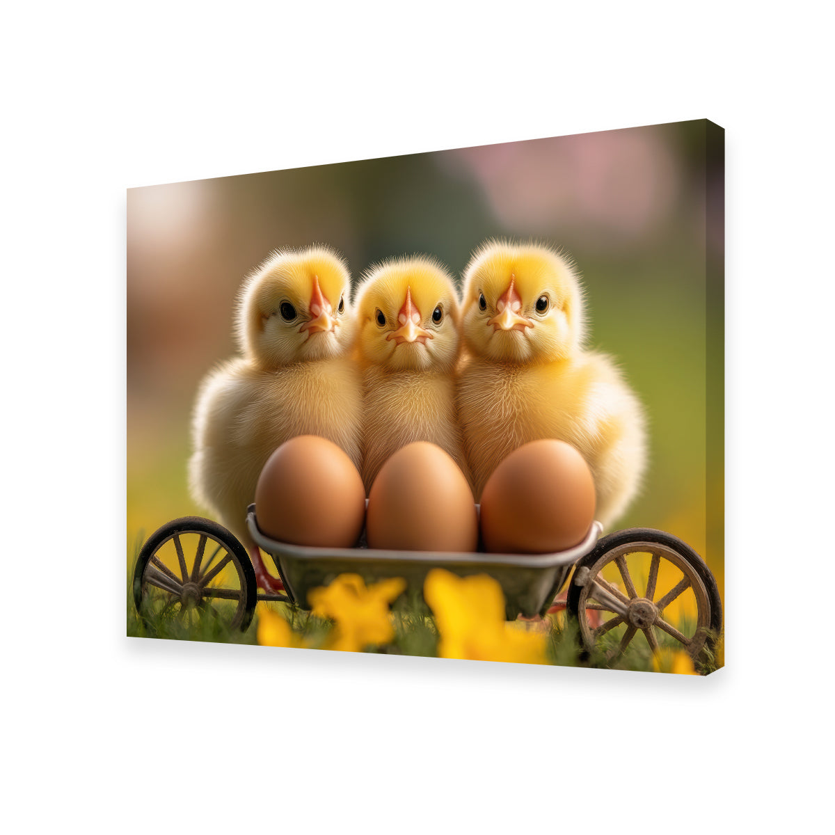 Adorable Baby Chicken Eggs Wall Art for Home Decor