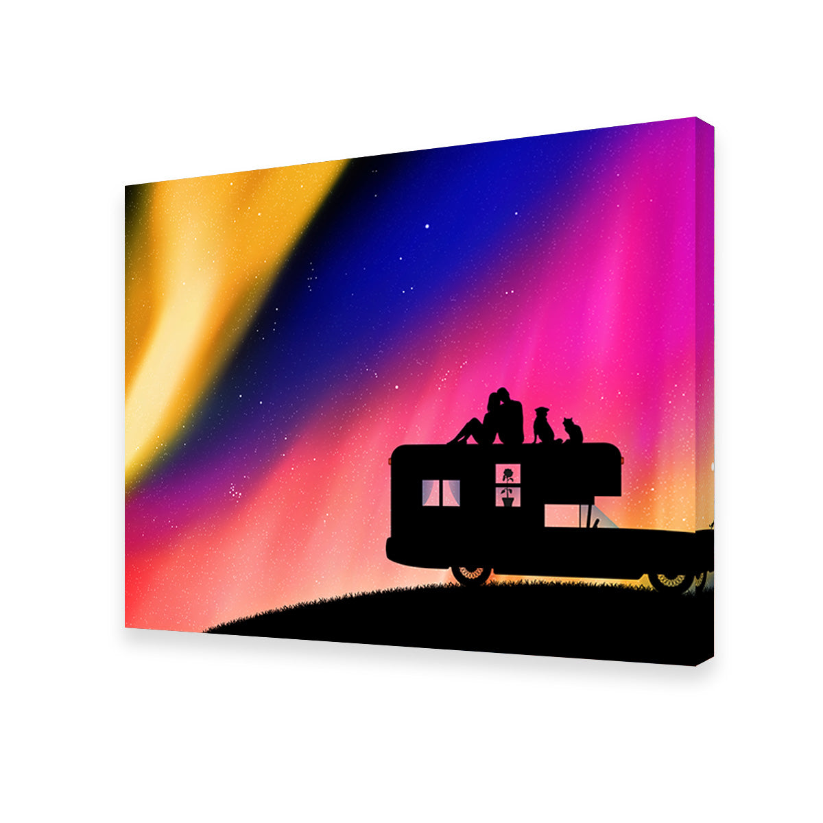 Stunning Northern Lights Camping Wall Art for Your Home Decor