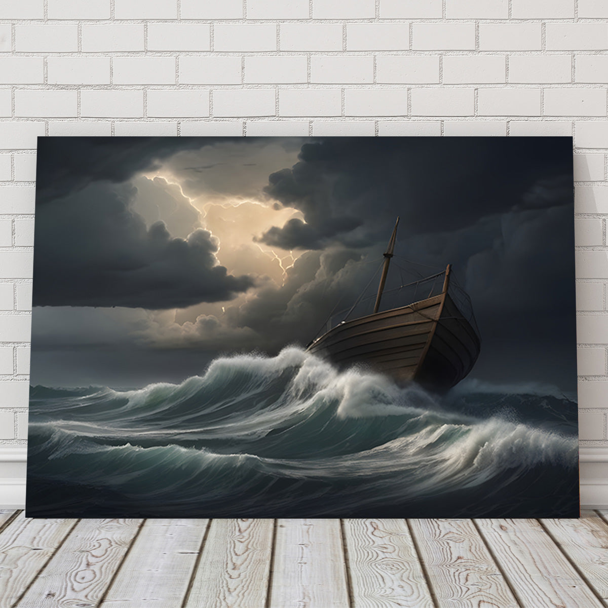 Exquisite Old Wooden Ship Wall Art - Handmade with Sustainable Materials