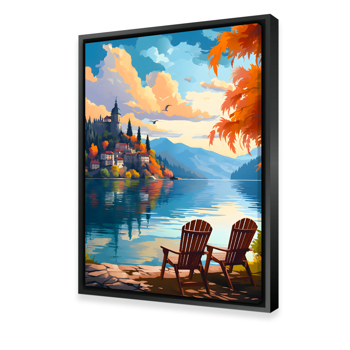 Stunning Slovenia - Bled Lake Wall Art by Valth Graphics