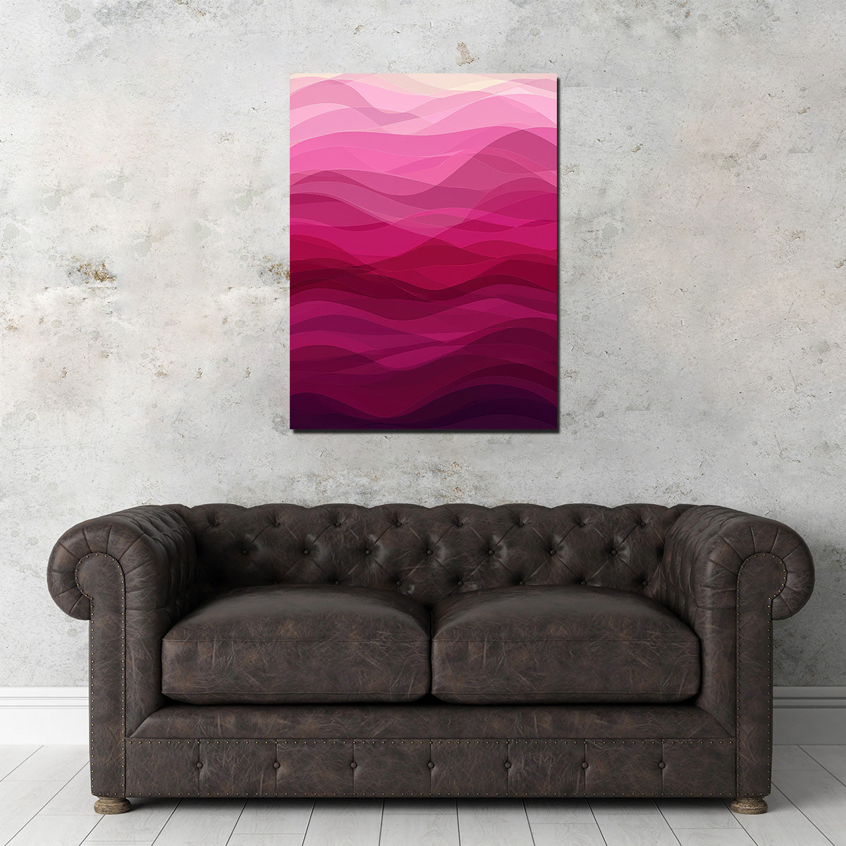 Stunning Pink Waves Canvas Prints