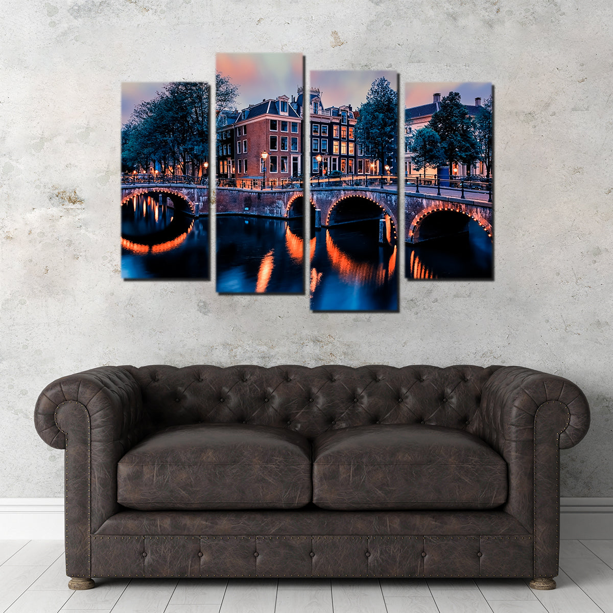 Gorgeous Amsterdam Sunset Wall Art - Ideal Decor for Any Space