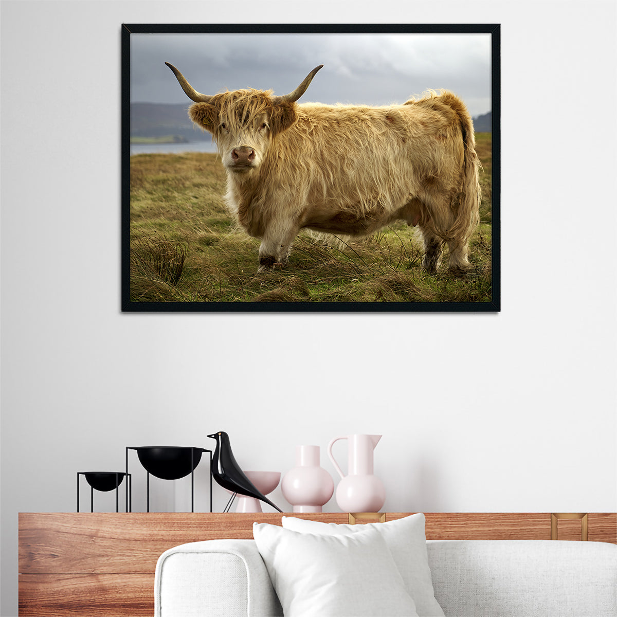 Charming Highland Cow Countryside Wall Art for Stunning Home Decor