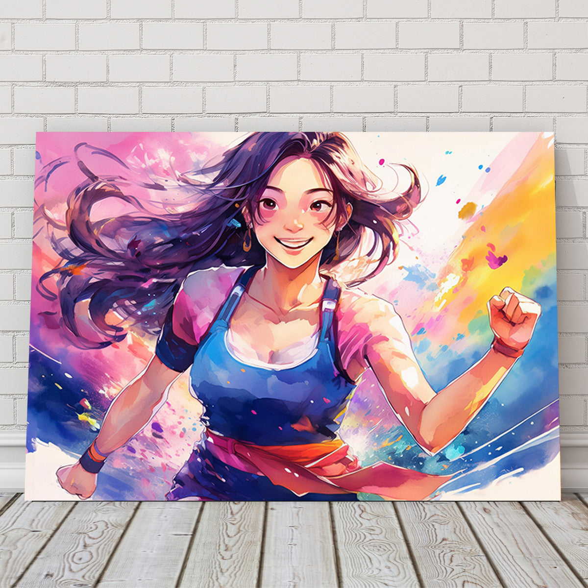Dynamic Anime Girl Art Print