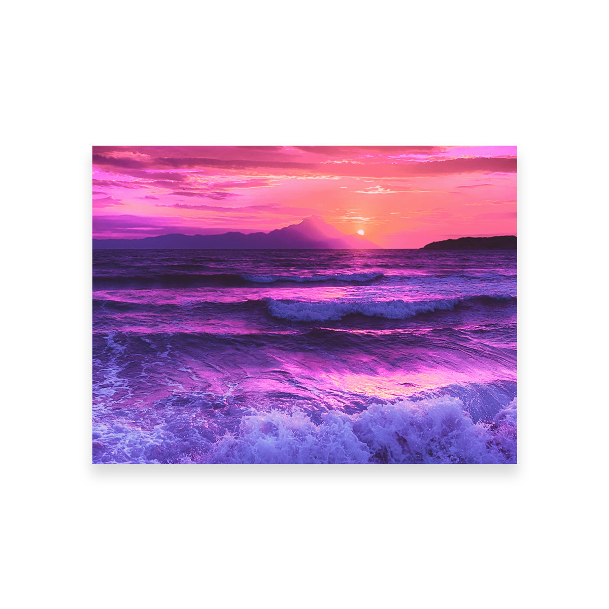 Stunning Oceanview at Sunset Wall Art by Dina Rolle