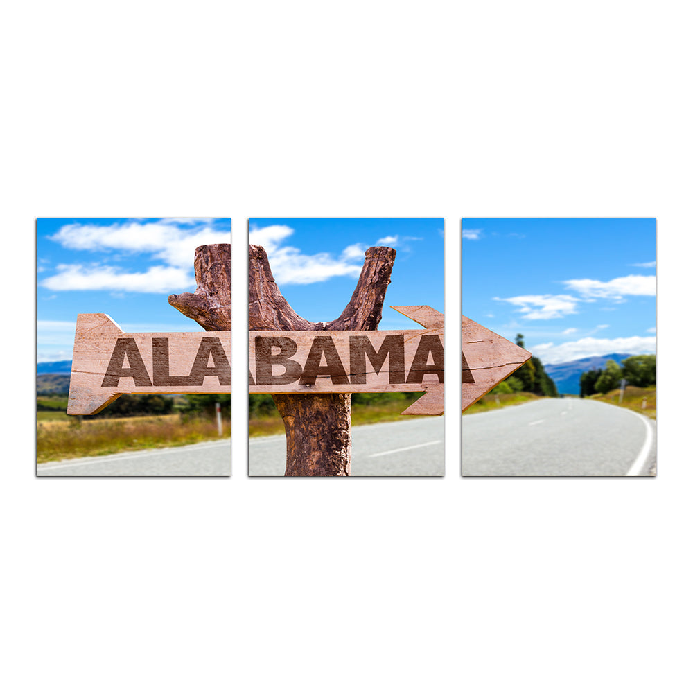 Stunning Alabama Wooden Sign Wall Art - Sustainable and Museum-Quality
