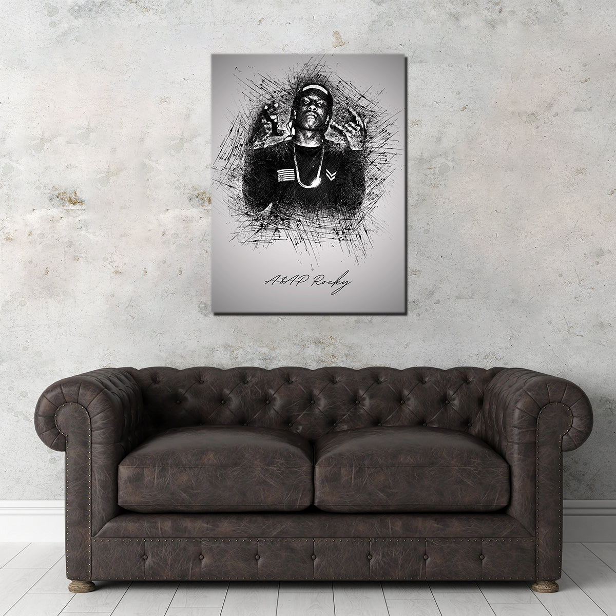Asap Rocky Hands Wall Art - Stunning Museum-Quality Canvas Print