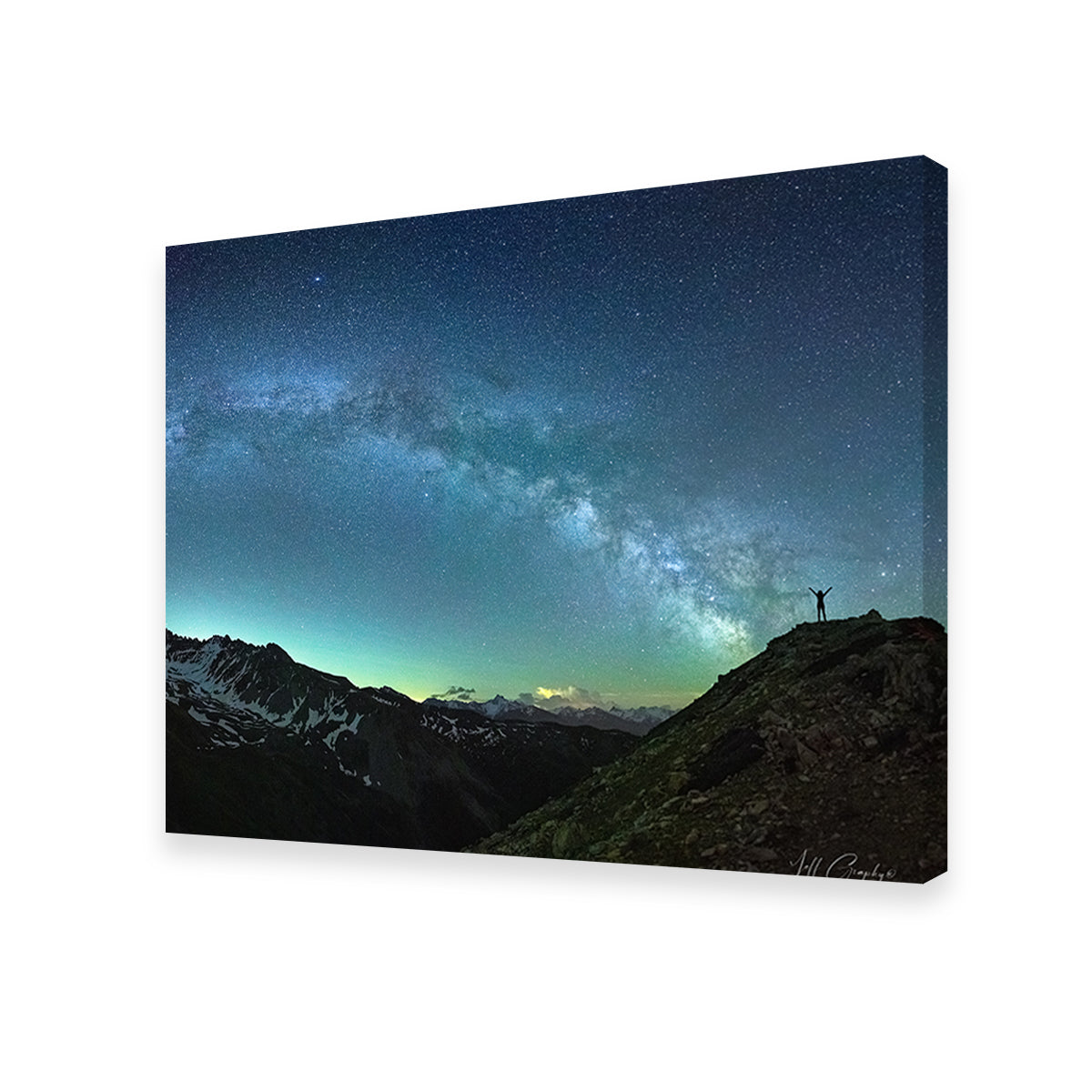 Stunning Arch of the Milky Way Rochebrune Airglow Wall Art by Jeff Graphy
