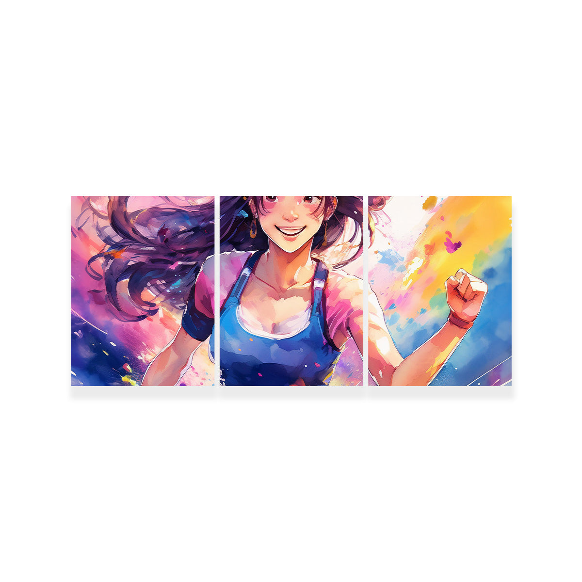 Dynamic Anime Girl Art Print