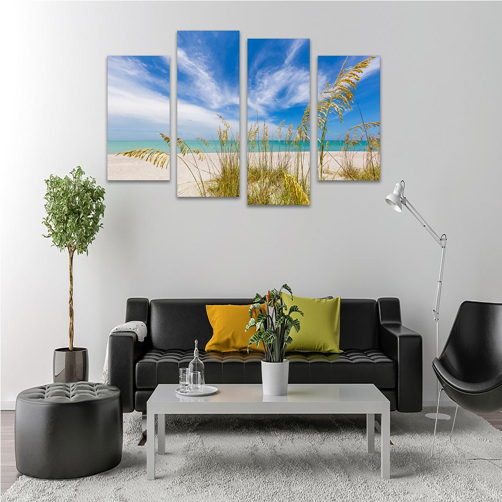 Stunning Heavenly Calmness on the Beach Wall Art for a Relaxing Ambiance