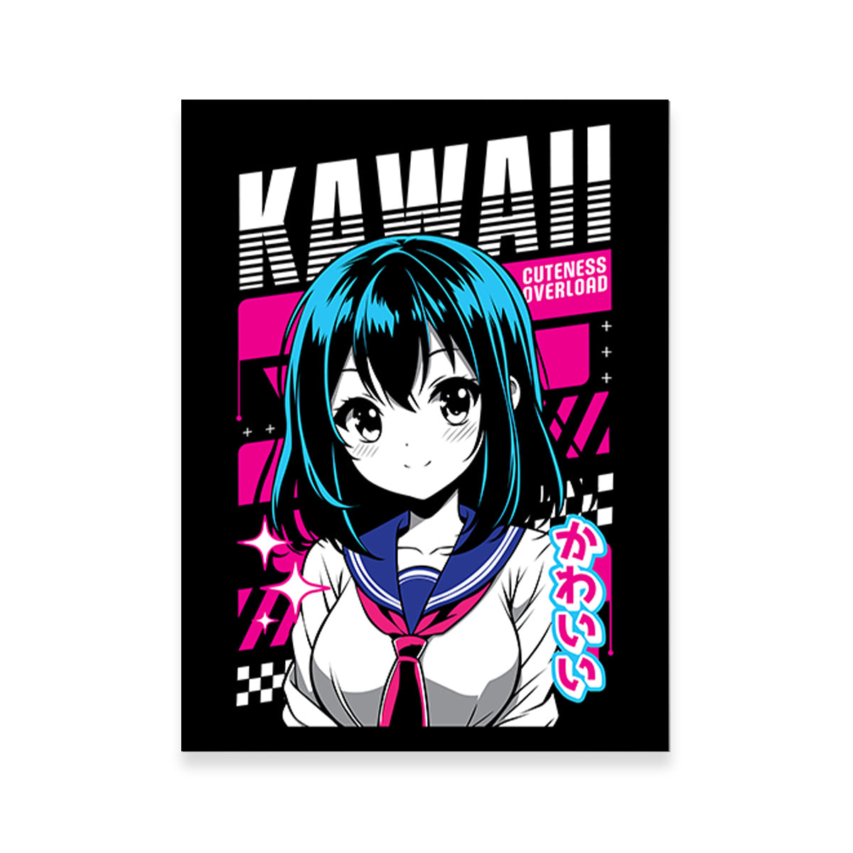 Eye - Catching Anime Girl Poster for Your Wall Decor