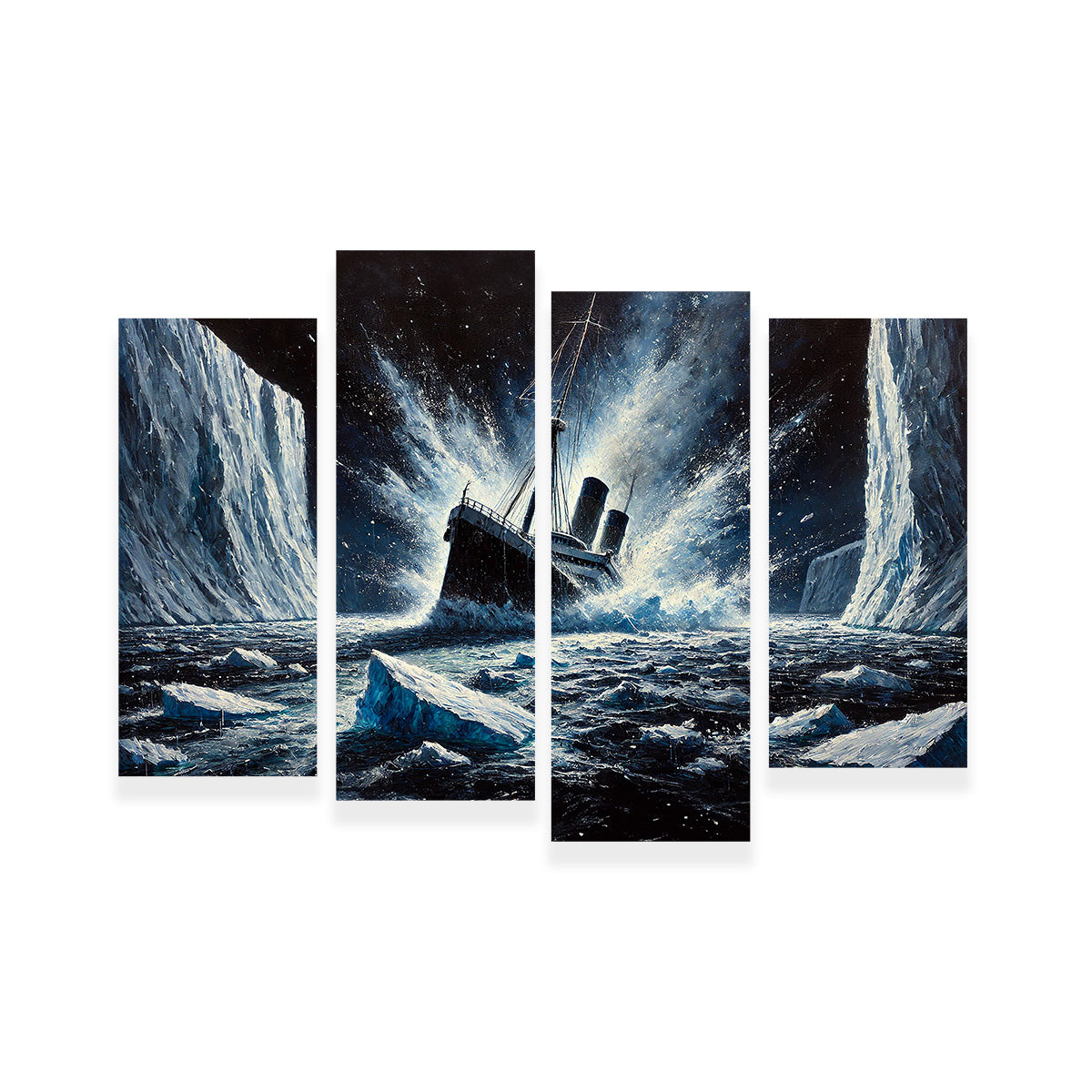 Exquisite Ship Iceberg Canvas Prints