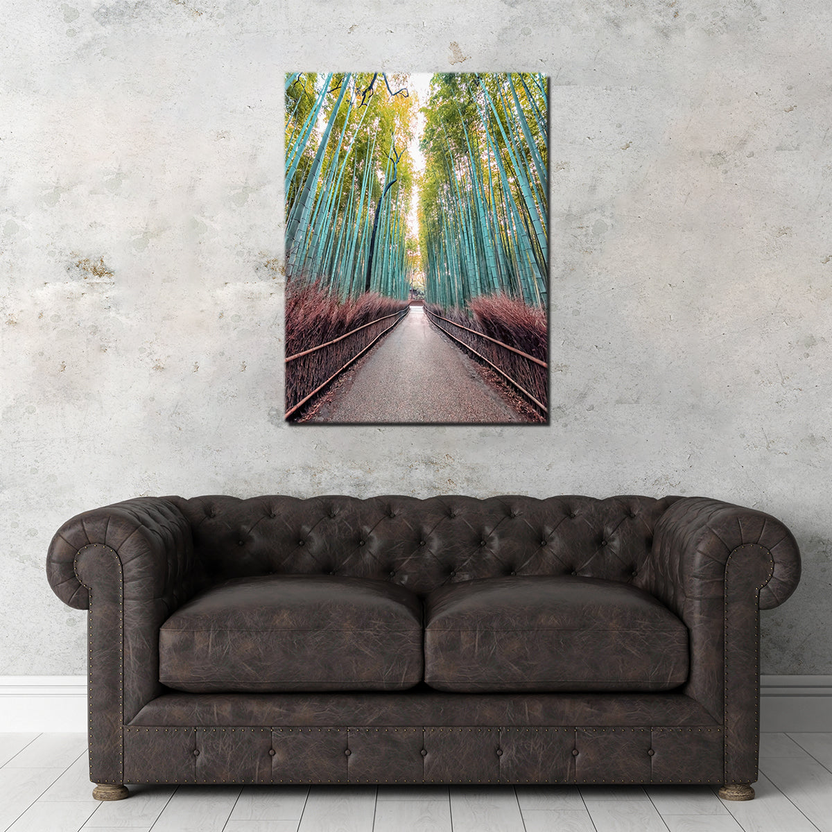 Exquisite Bamboo Alley Wall Art by Manjik Pictures