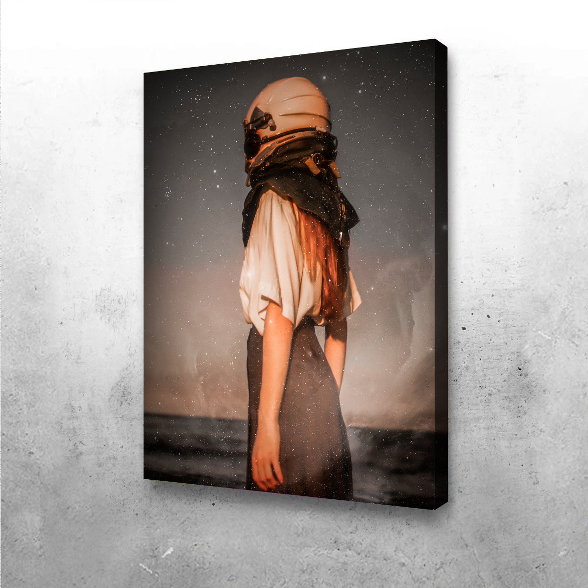 Stunning Astronaut Girl Wall Art by Manuel Luces