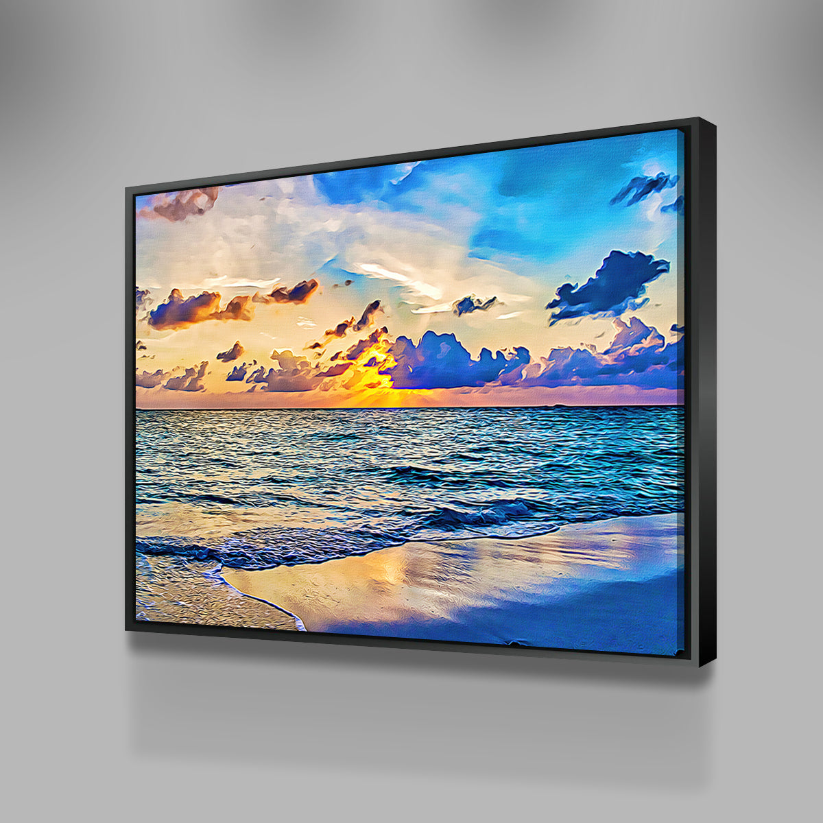 Stunning Azure Sunset Wall Art by Denise Dundon