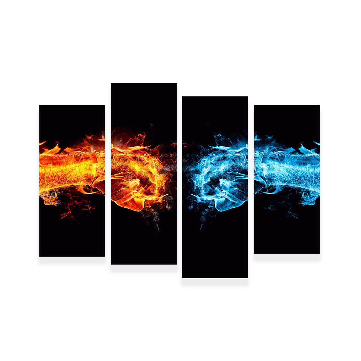 Stylish Hot Cold Fist Bump Wall Art for Trendy Decor