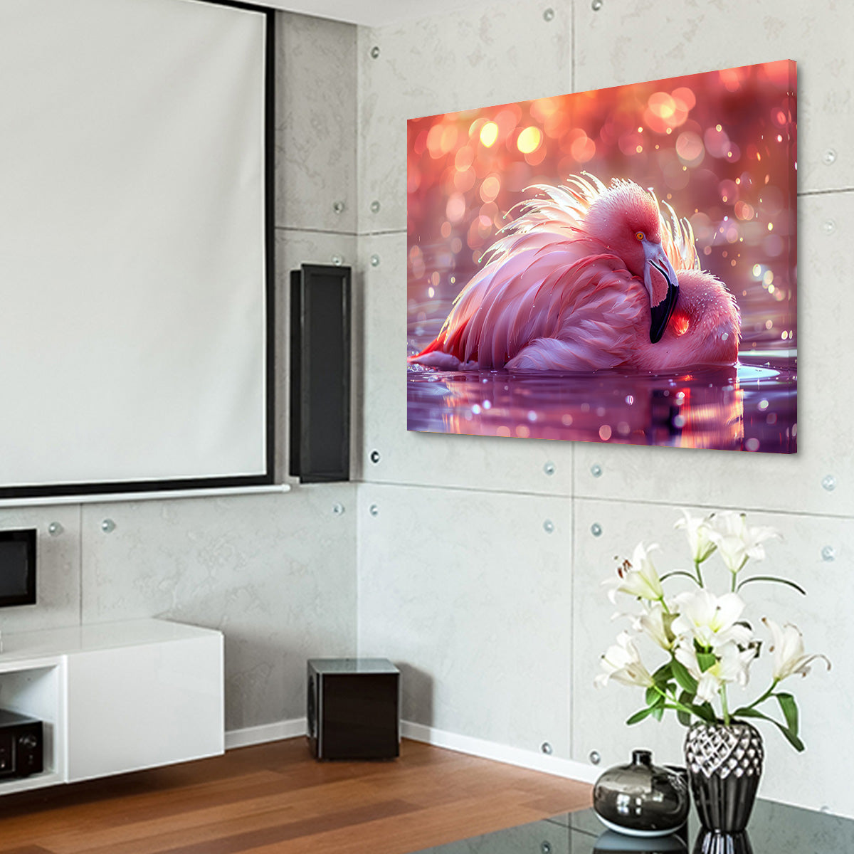 Gorgeous Pink Flamingo Art Print