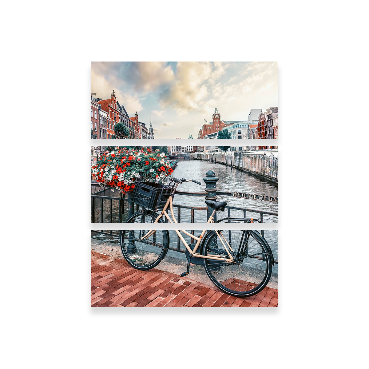 Stunning Amsterdam Canal Wall Art by Manjik Pictures