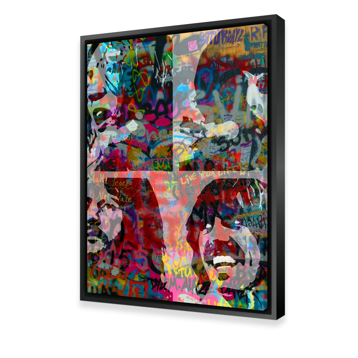 Stunning Beatles Heavy Graffiti Wall Art by Stephen Chambers
