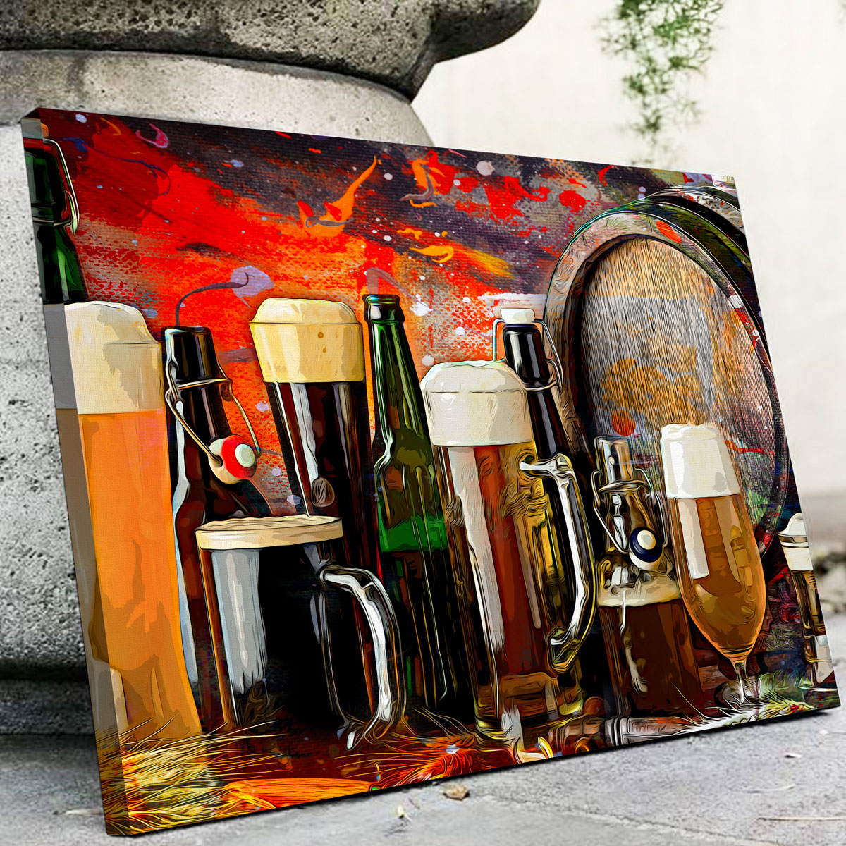 Stunning Beer Types Abstract Wall Art for Your Home Decor