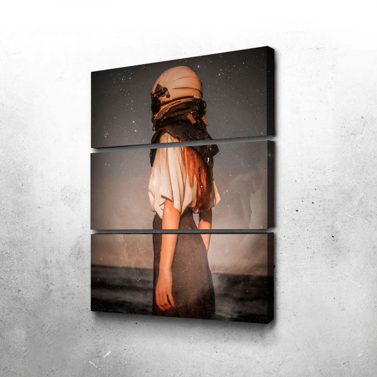 Stunning Astronaut Girl Wall Art by Manuel Luces