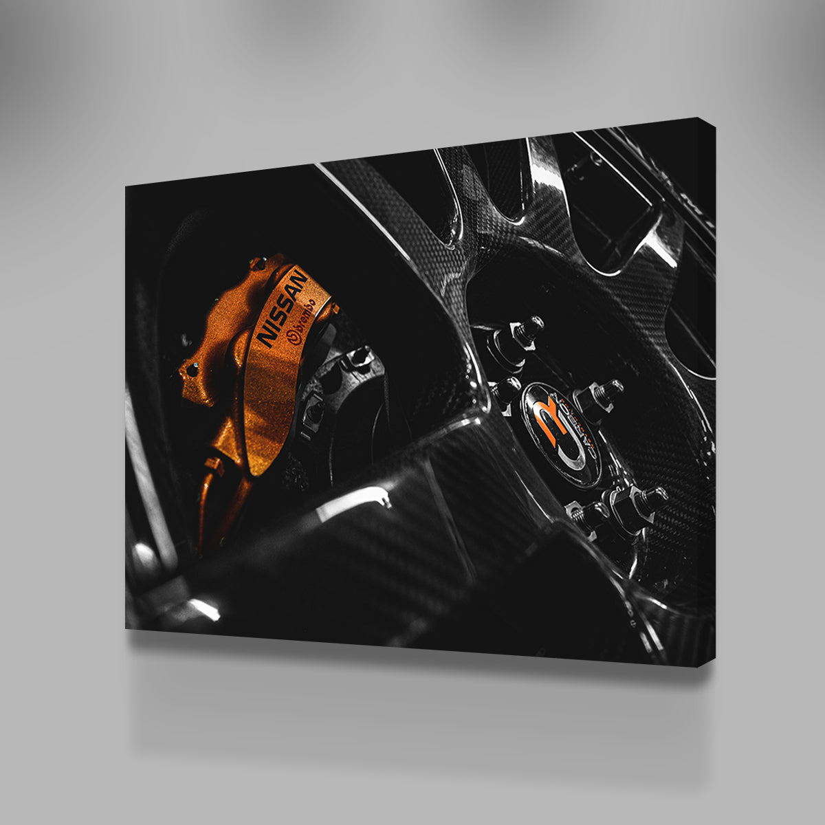 Stunning Nissan GTR Wheel Wall Art by George Sorin