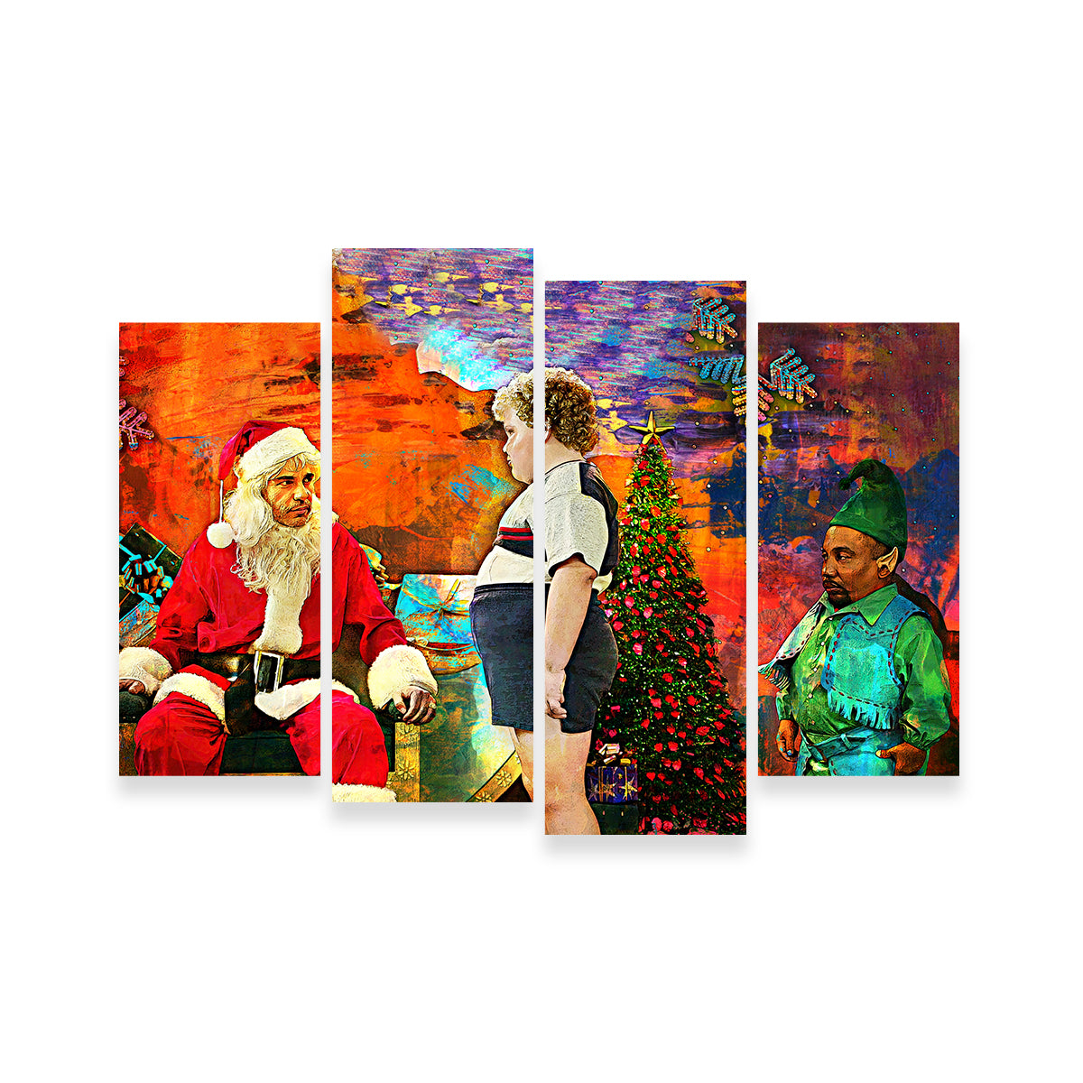 Eye - catching Bad Santa Wall Art for Stunning Home Decor