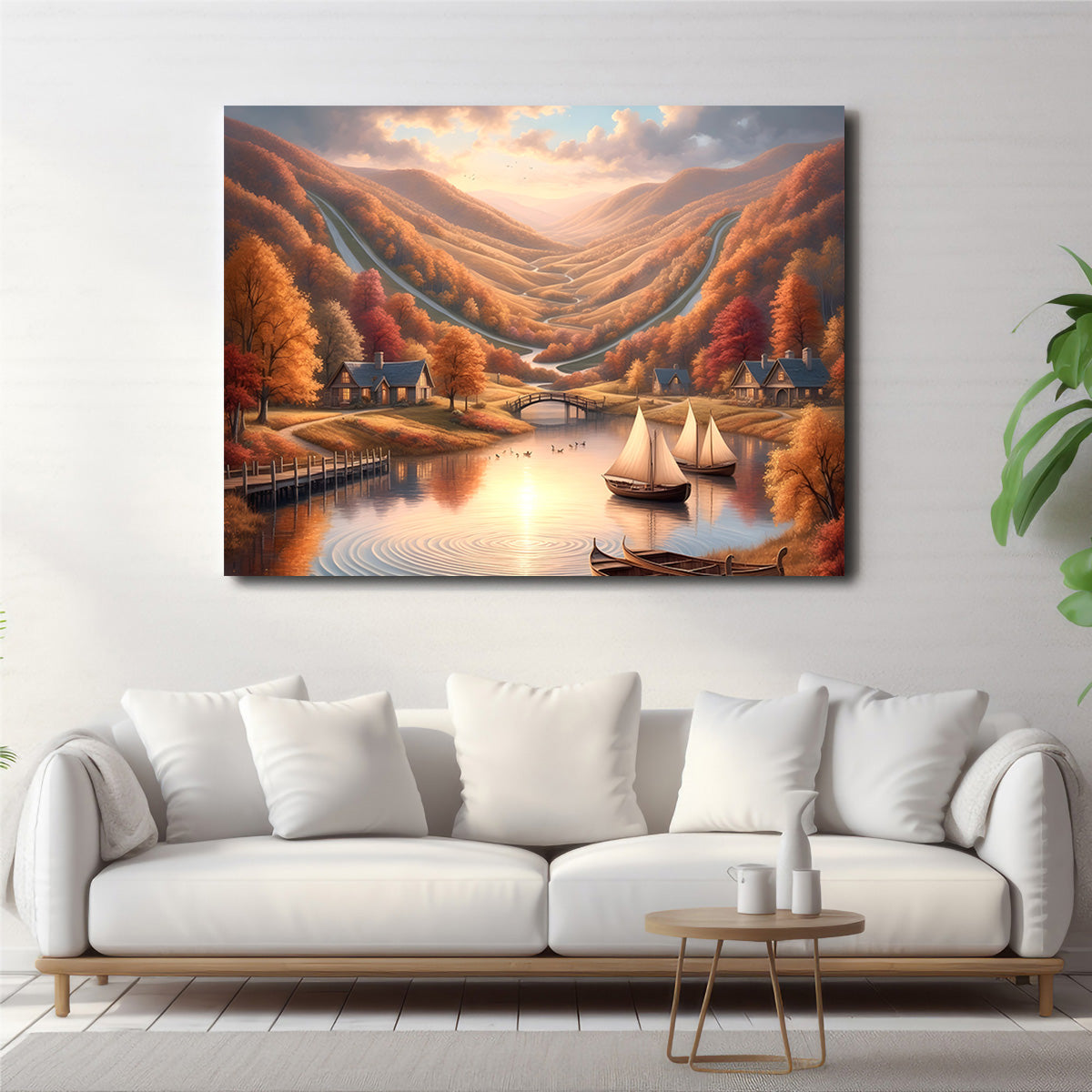 Autumn Voyage: Exquisite Handmade Wall Art