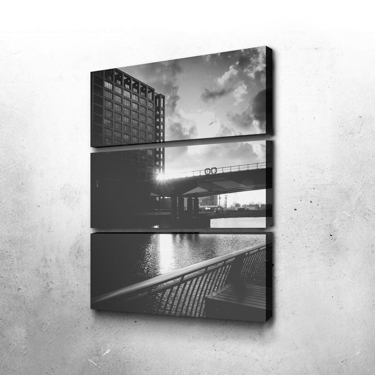 Stunning Canary Wharf Wall Art by Mike Cotton