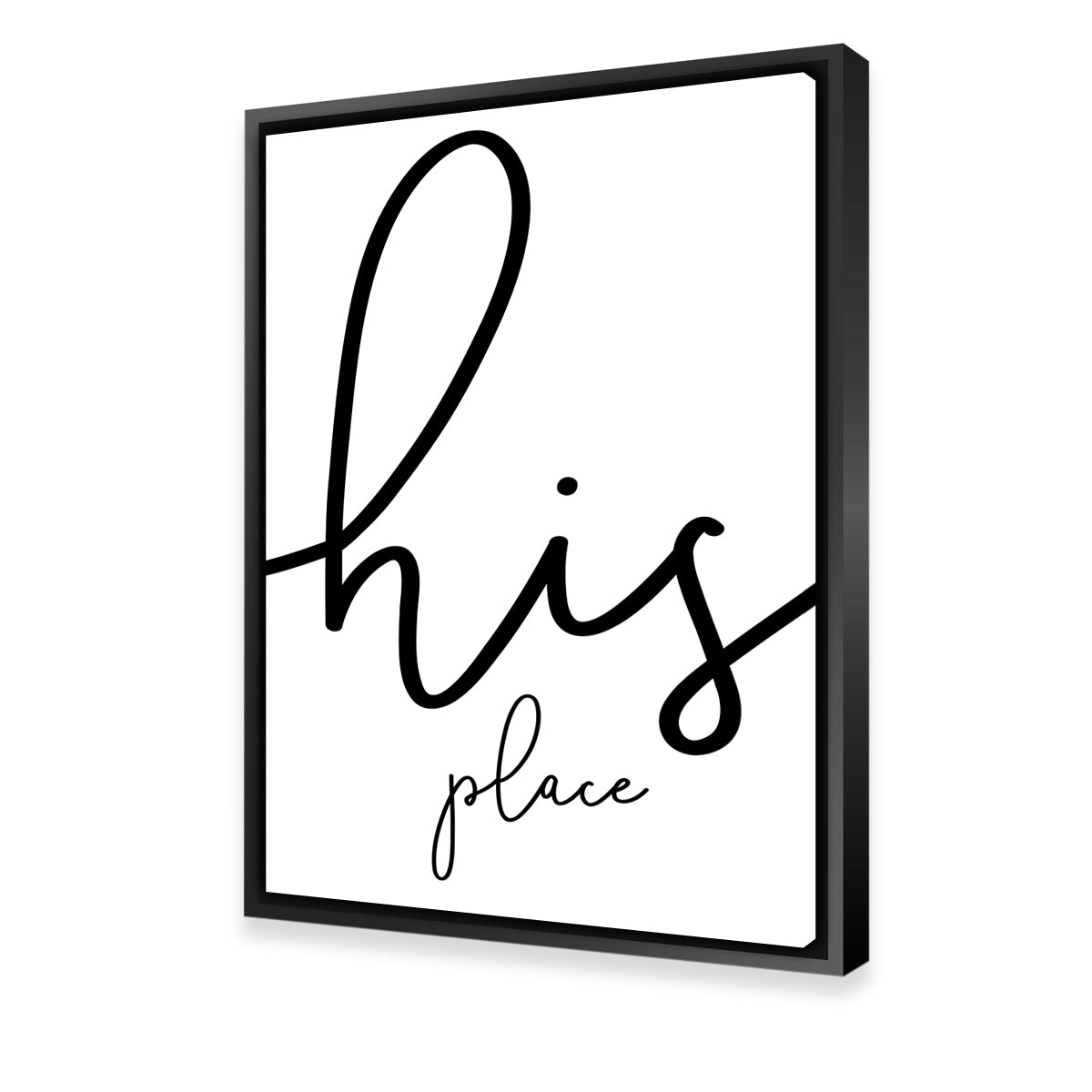 Stunning His Place Wall Art by Melanie Viola