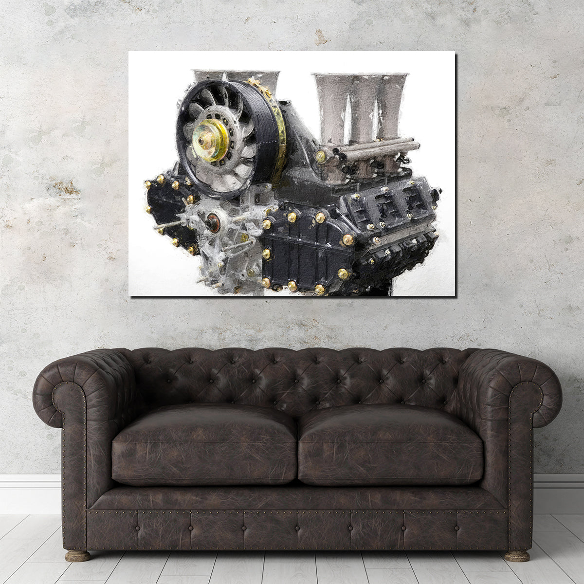 Stunning Porsche 911 Engine 1 Wall Art by Stephen Chambers