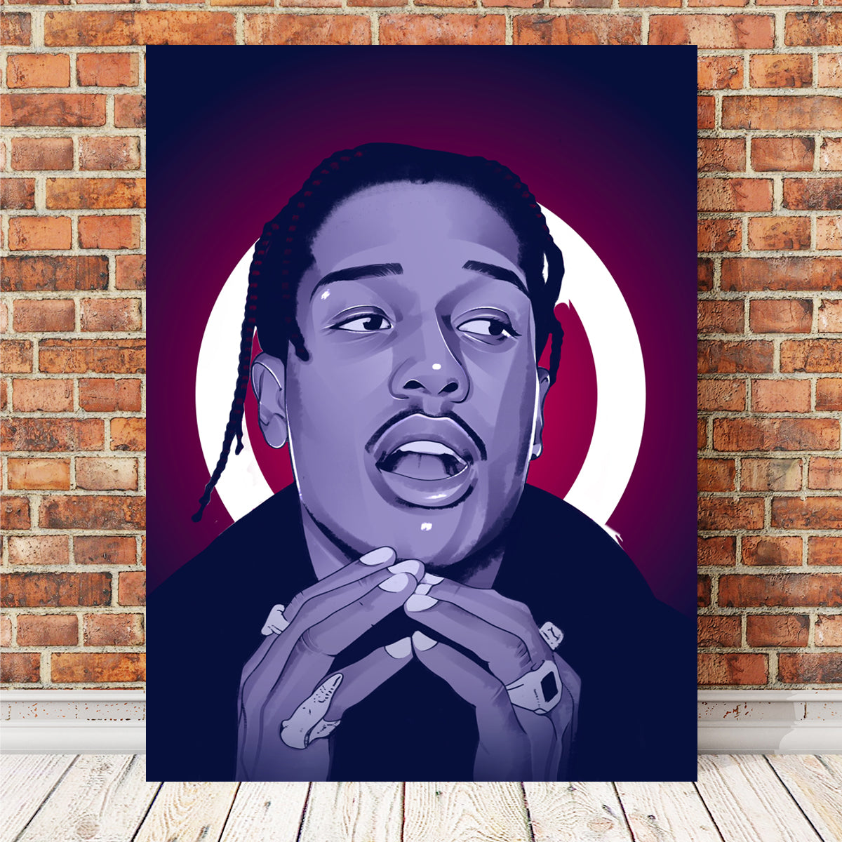 Exclusive Asap Rocky Wall Art by Tovu Yovi