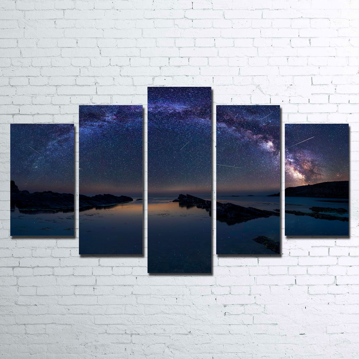 Stunning Arched Galaxy Wall Art for Enchanting Spaces