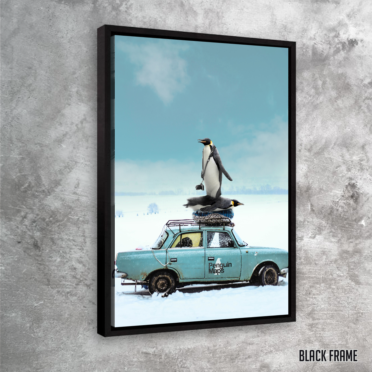 Exquisite Penguin Maps Wall Art by Ibrahim Saifee