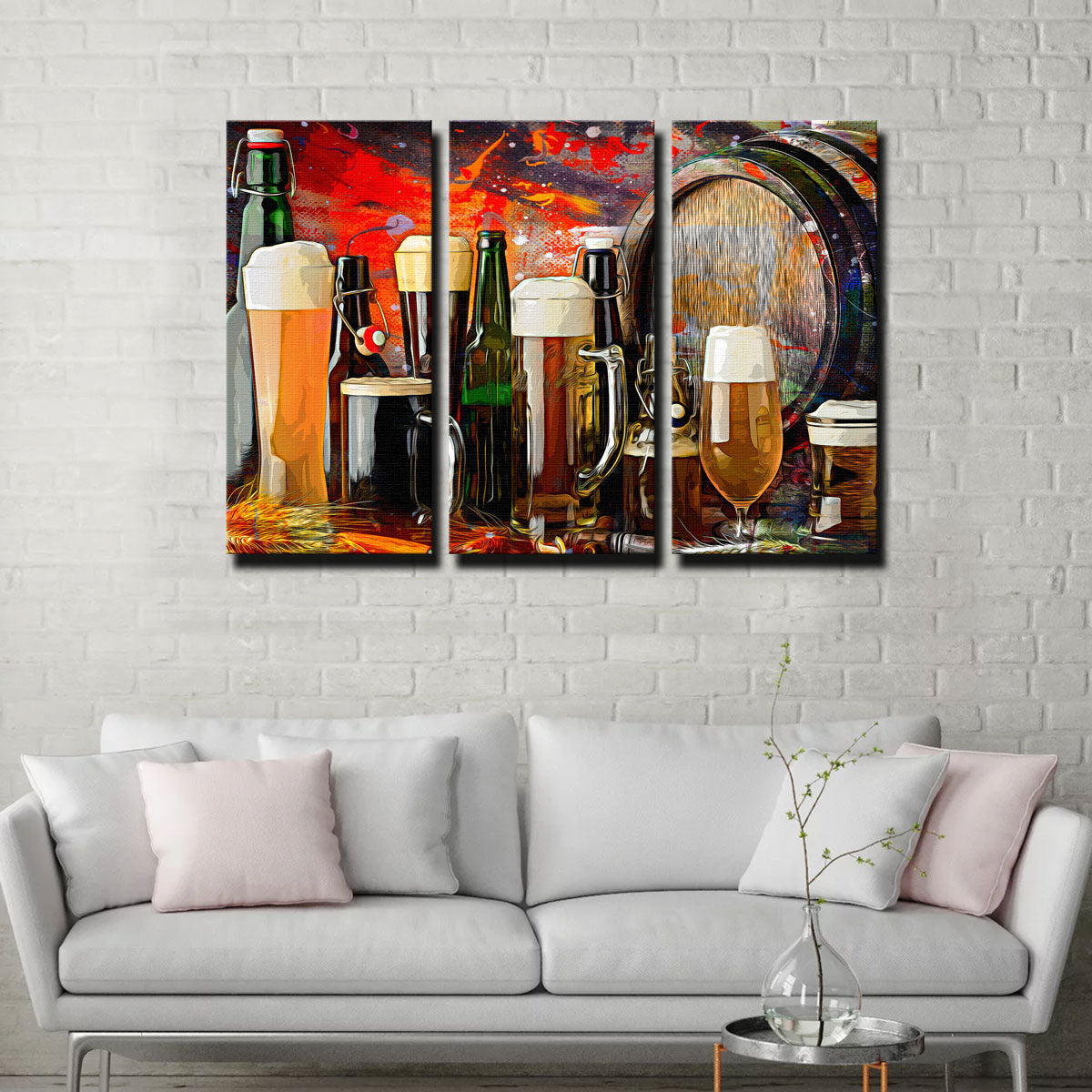 Stunning Beer Types Abstract Wall Art for Your Home Decor
