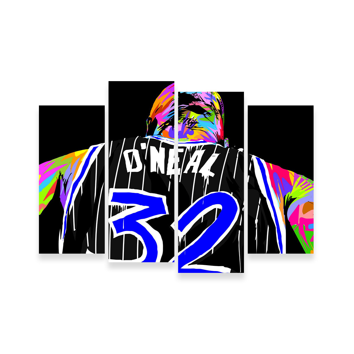 Shaq Wall Art - Premium Handmade Canvas with Sustainable Pine Frames