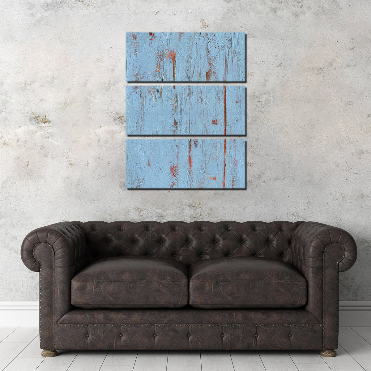 Stunning Sky Blue and Red Wall Art by Evgeny Vetrov