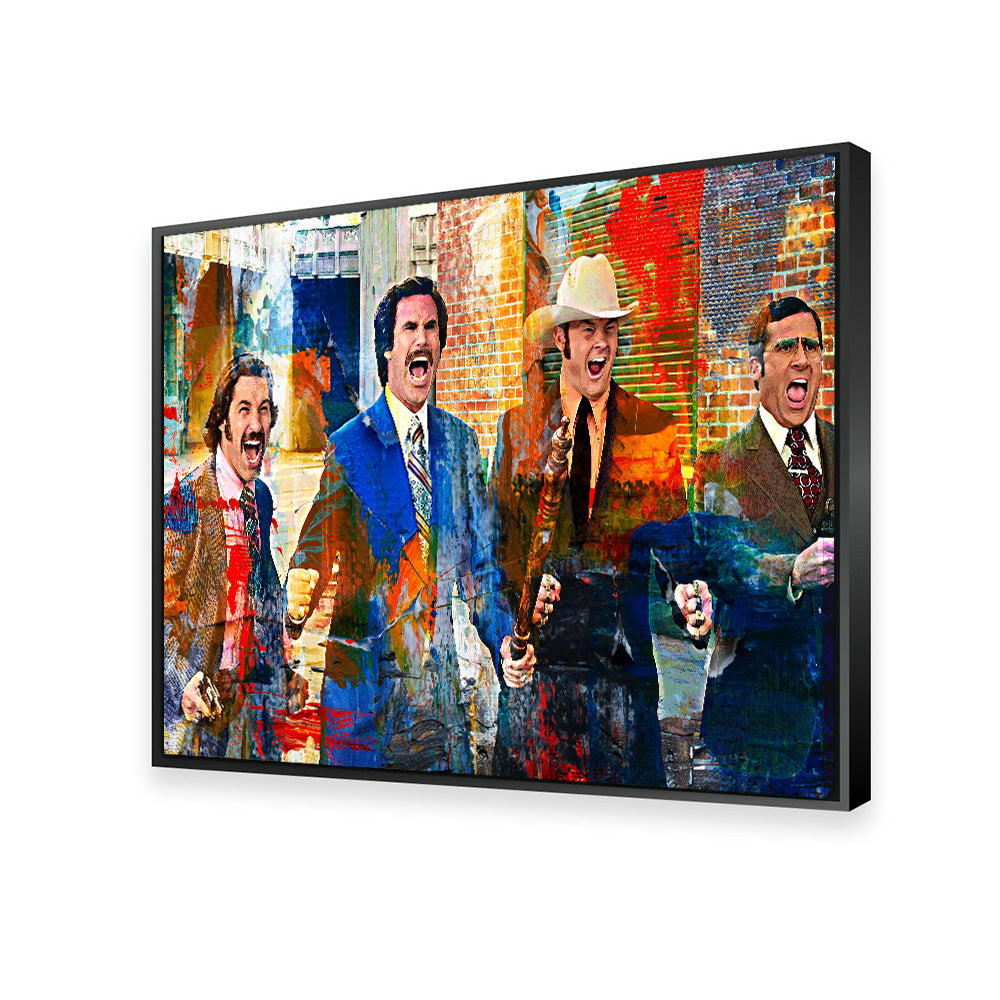 Anchorman Crew with Weapons Stunning Wall Art for Your Home Decor