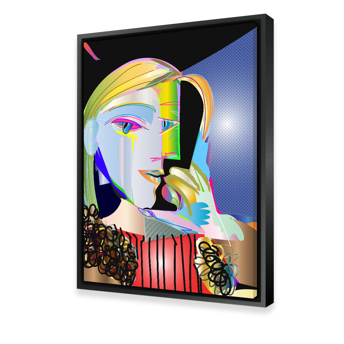Exquisite Picasso Femme Wall Art - Handmade Museum-Quality Canvas Print