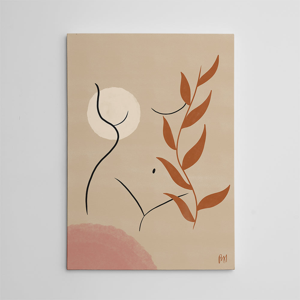 Exquisite Nude Earthy Tones Wall Art for Home Decor