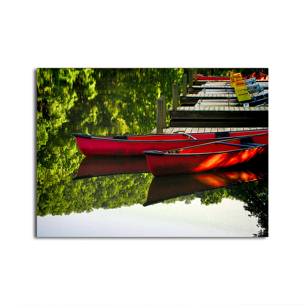 Exquisite Canoes at Devil's Den State Park Wall Art for Your Home Decor