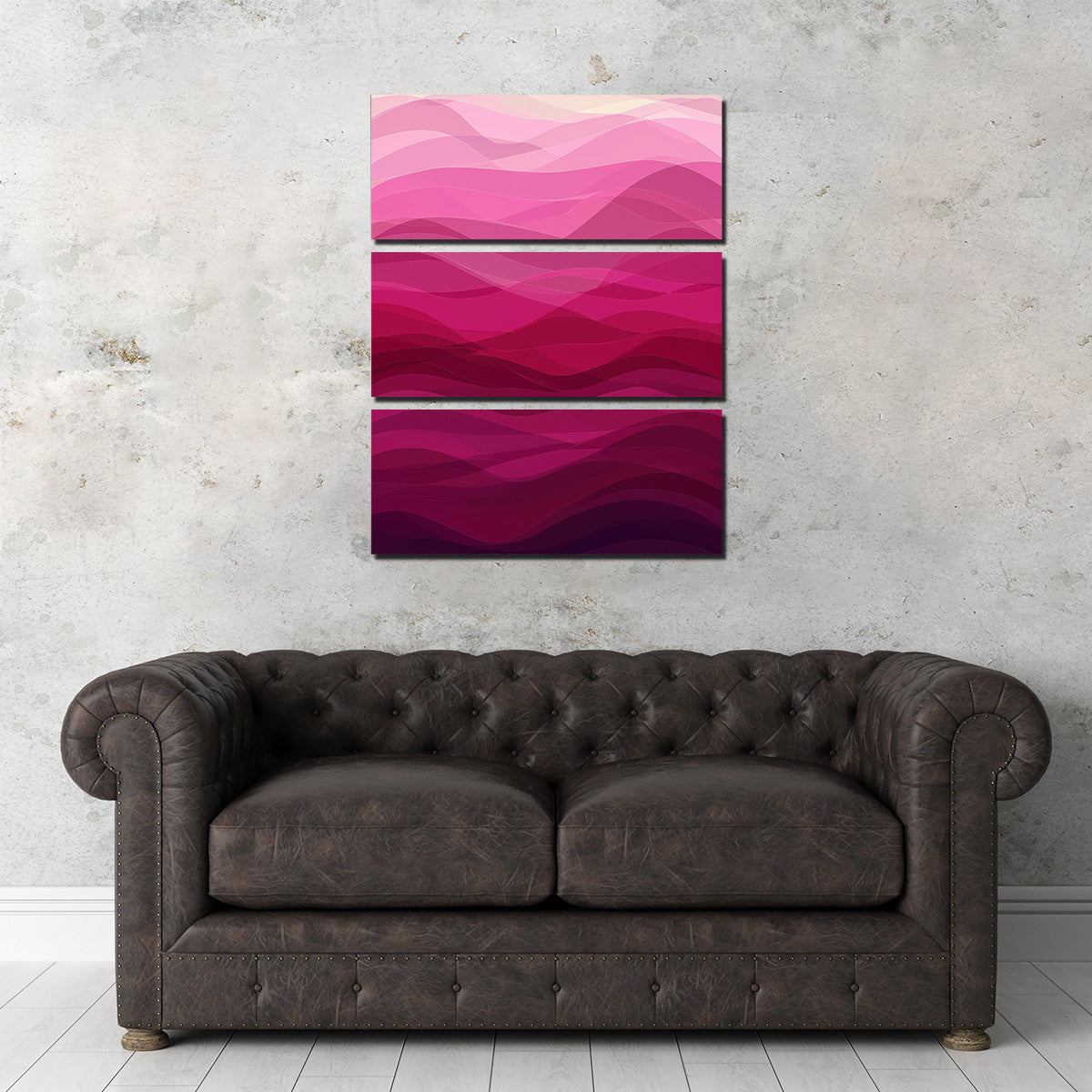 Stunning Pink Waves Canvas Prints